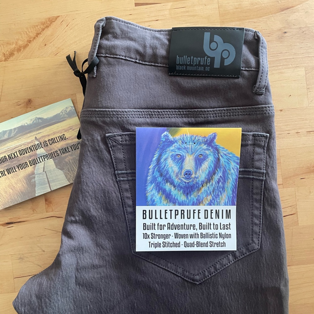 Bulletprufe Grey Denim Adventure Fit Jeans 30x32